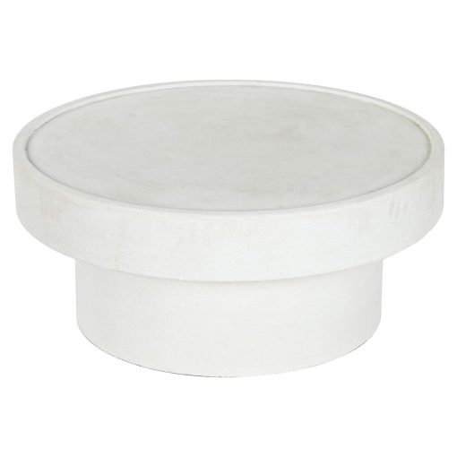 Mesa de Centro Branco 79 x 79 x 35 cm