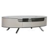 Mesa de Centro Branco Bege 140 x 75 x 40 cm