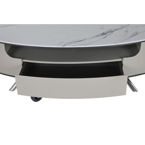 Mesa de Centro Branco Bege 140 x 75 x 40 cm - Image 3