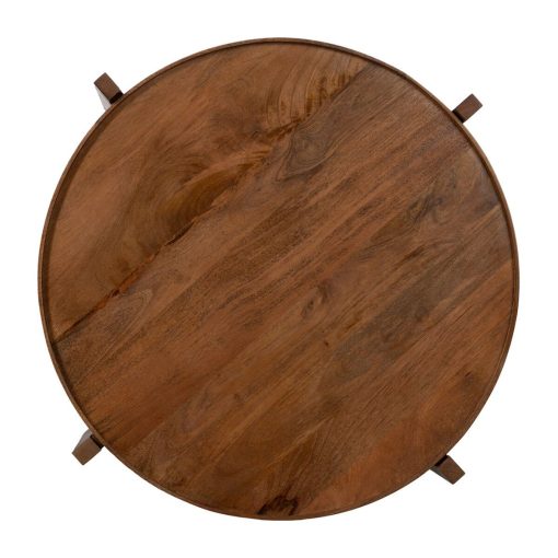 Mesa de Centro Castanho Madeira de mangueira 81 x 81 x 46 cm - Image 6