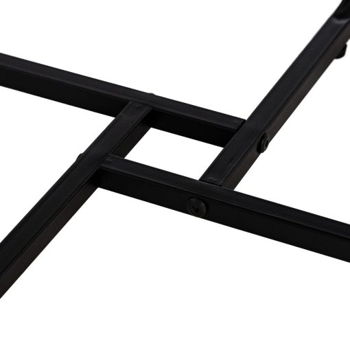 Mesa de Centro Castanho Preto Ferro Madeira MDF 50 x 50 x 38 cm - Image 7