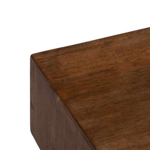 Mesa de Centro LAGOM Preto Natural Ferro Madeira da borracha 120 x 60 x 40 cm - Image 4