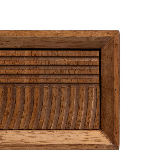 Mesa de Centro LAGOM Preto Natural Ferro Madeira da borracha 150 x 40 x 50 cm - Image 7