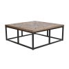 Mesa de Centro Madeira Metal 120 x 120 x 45 cm