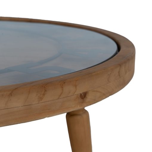 Mesa de Centro Natural 80 x 80 x 41 cm - Image 6