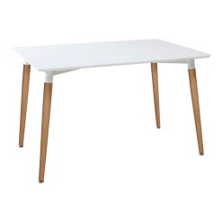 Mesa de Jantar Atmosphera Roka madeira de faia Branco (150 x 80 x 74 cm)