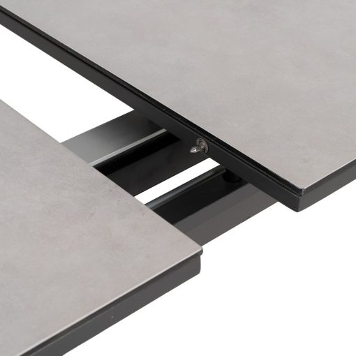 Mesa de Jantar Branco Preto Cerâmica Alumínio Cristal 180 x 100 x 77 cm - Image 6