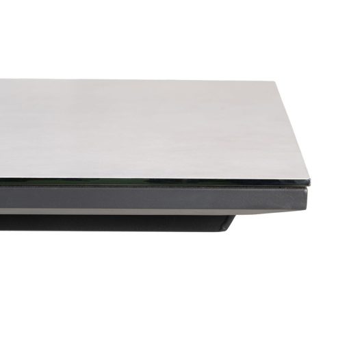Mesa de Jantar Branco Preto Cerâmica Alumínio Cristal 180 x 100 x 77 cm - Image 8