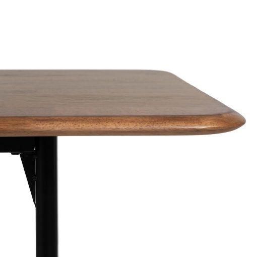 Mesa de Jantar LAGOM Preto Natural Ferro Madeira da borracha 180 x 80 x 76 cm - Image 5