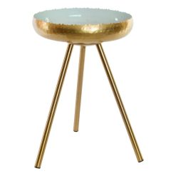 Mesa de apoio Azul Metal Lacado (43 x 43 x 61 cm)