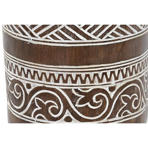 Mesa de apoio Branco Natural 28 x 28 x 50 cm 29 x 29 x 50 cm - Image 2
