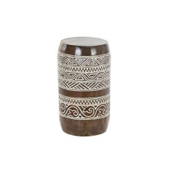 Mesa de apoio Branco Natural 28 x 28 x 50 cm 29 x 29 x 50 cm