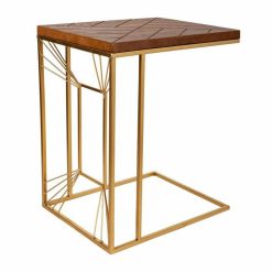 Mesa de canto Ouro Natural 35 x 55 x 45 cm