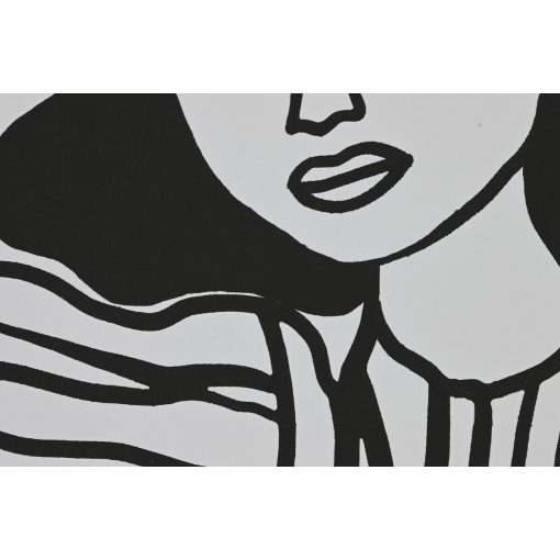 Pintura Branco Preto Mulher Escandinavo 83 x 4 x 123 cm (2 Unidades) - Image 3