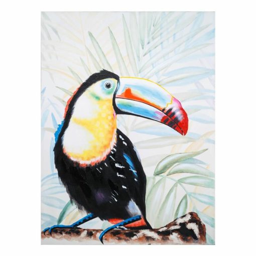 Pintura Toucan lona Madeira de abeto 120 x 3 x 90 cm