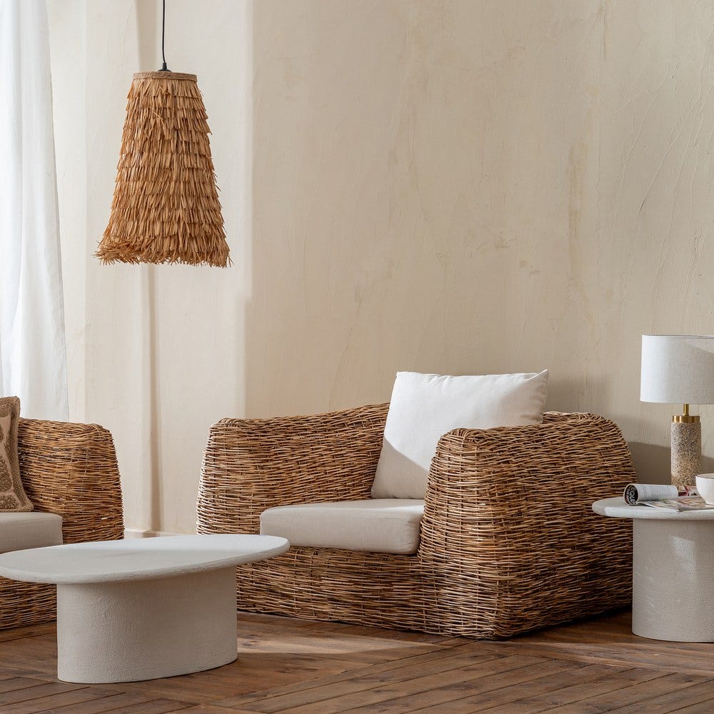 Poltrona Natural Rattan Room 111 X 97 X 63 Cm