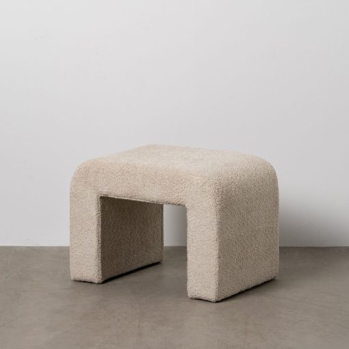 Puff Bege Poliéster 67 X 48 X 47 CM - Image 2