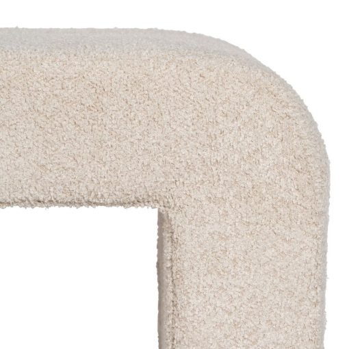 Puff Bege Poliéster 67 X 48 X 47 CM - Image 5