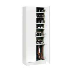 Sapateira Branco 59 x 171 x 35 cm 2 portas 7 Prateleiras