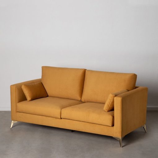 Sofá 200 x 98 x 97 cm Amarelo - Image 2