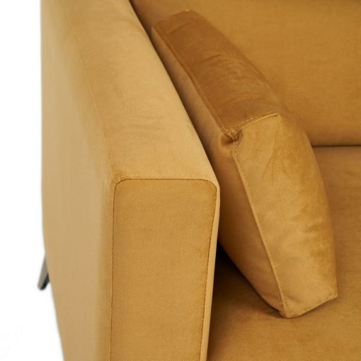 Sofá 200 x 98 x 97 cm Amarelo - Image 4