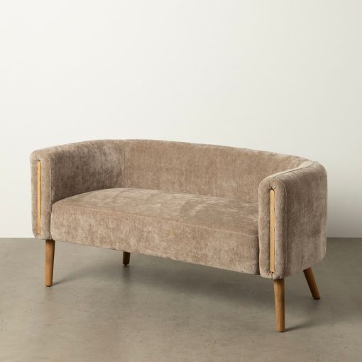 Sofá Taupe Old Bétula Room 142 X 73 X 68 Cm