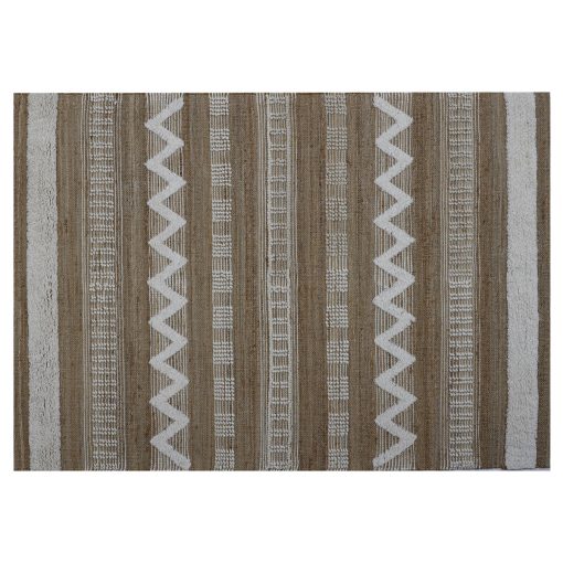 Tapete Branco Castanho Boho 75 x 175 x 1 cm