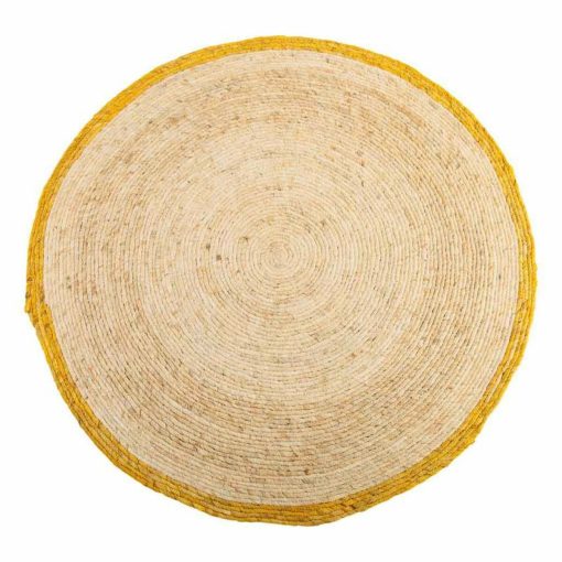 Tapete Castanho Fibra natural 120 x 120 cm Circular