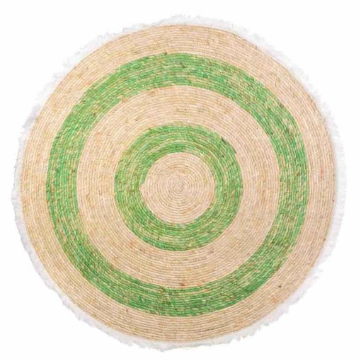 Tapete Verde 120 x 120 cm Circular