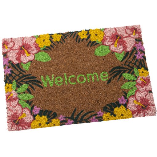 Tapete Welcome Castanho 40 x 2 x 60 cm Bloemen