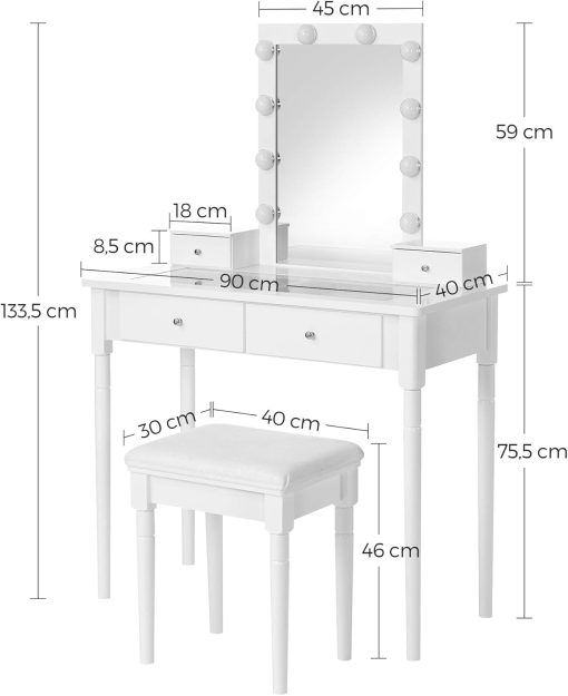 Toucador Branco com Luz - Image 4