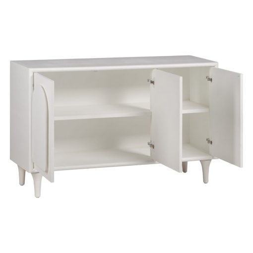 Aparador BERET Branco Madeira de abeto Madeira MDF 120 x 40 x 81 cm - Image 3