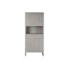 Aparador Branco Madeira de mangueira 82 x 45 x 195 cm