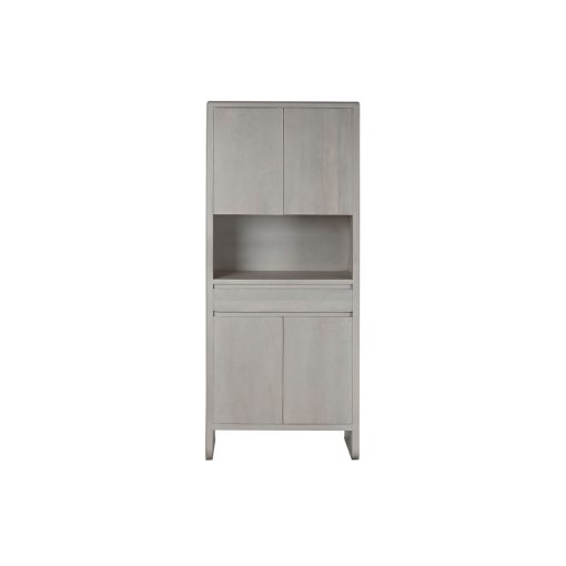 Aparador Branco Madeira de mangueira 82 x 45 x 195 cm
