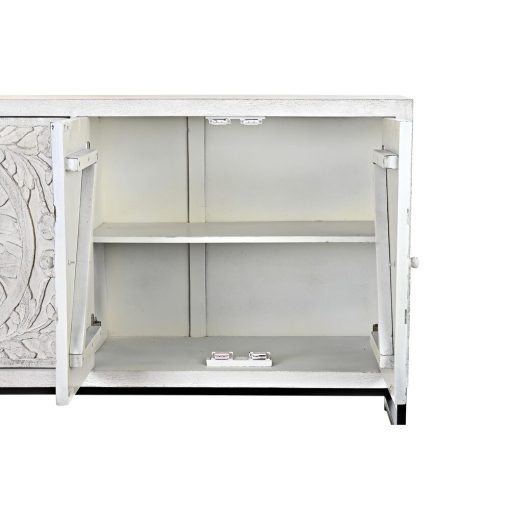 Aparador   Branco Metal Madeira de mangueira 150 x 38 x 80 cm - Image 3