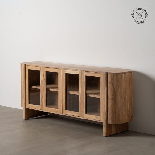 Aparador CREEL Natural Cristal Madeira de mangueira 180 x 40 x 80 cm - Image 2