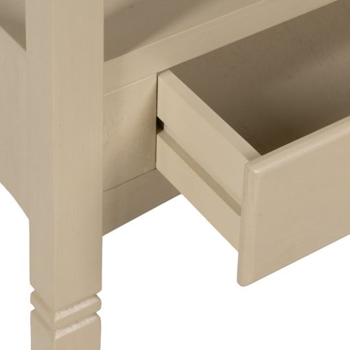 Aparador com Gavetas Creme 90 x 33 x 75 cm - Image 5