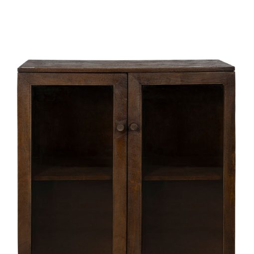 Armário Castanho Cristal Madeira de mangueira 80 x 40 x 100 cm - Image 5