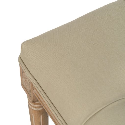Banqueta Bege Madeira da borracha 65 x 41 x 48 cm - Image 3