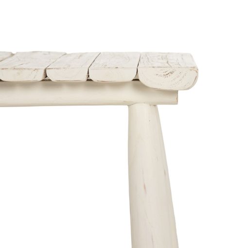 Banqueta Branco Teca 120 x 30 x 45 cm - Image 5