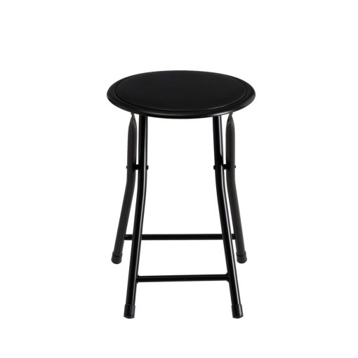 Banqueta Preto Poliuretano PVC Ferro 30 x 30 x 45 cm - Image 2
