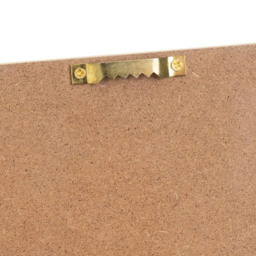 Bengaleiro de parede Branco Natural Metal Ferro Madeira MDF 40 x 4 x 18 cm - Image 4