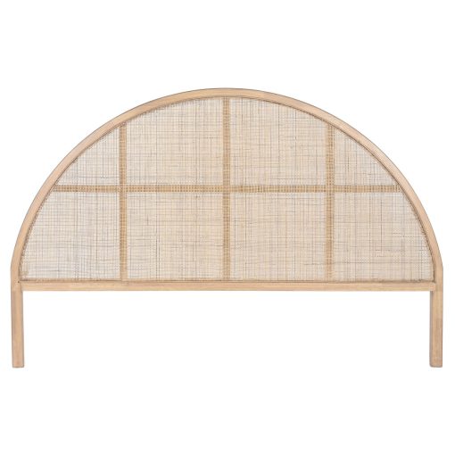 Cabeceira de Cama Natural Madeira da borracha 180 x 3