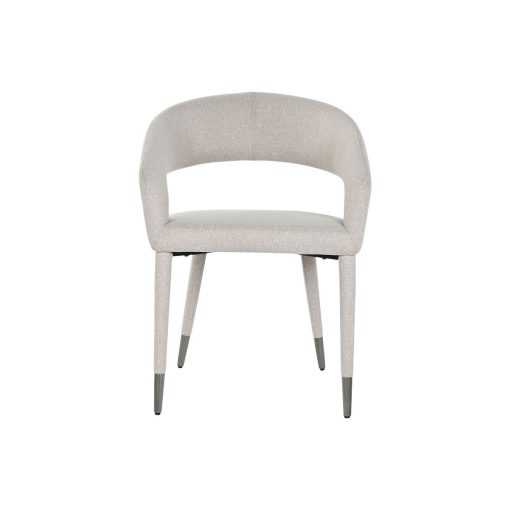 Cadeira de Sala de Jantar Bege Poliéster Metal 57,5 X 60 X 81 cm - Image 5