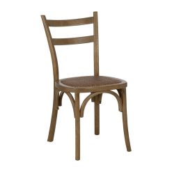 Cadeira de Sala de Jantar Natural Rotim Madeira de olmo 45 x 54 x 88