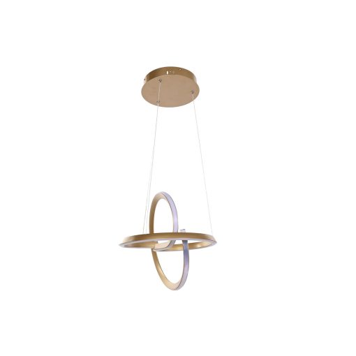 Candeeiro de teto Branco Dourado Silicone Alumínio 55 W 40 x 40 x 42 cm