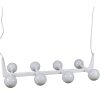 Candeeiro de teto Branco Metal Cristal 110 x 45 x 23 cm