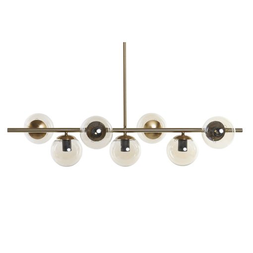 Candeeiro de teto Dourado Metal Cristal 96 x 30 x 130 cm - Image 2