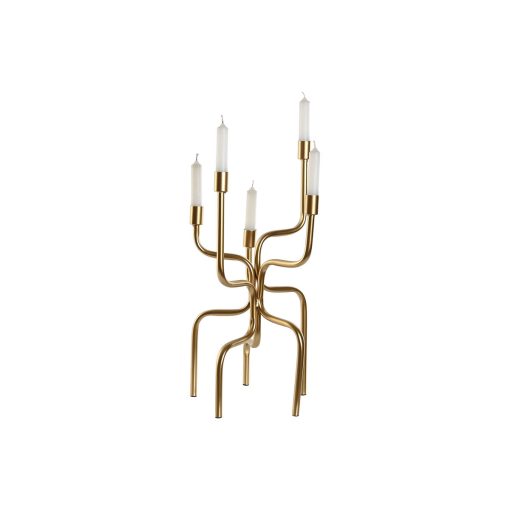 Candelabro Dourado Metal 25 x 25 x 51 cm - Image 4