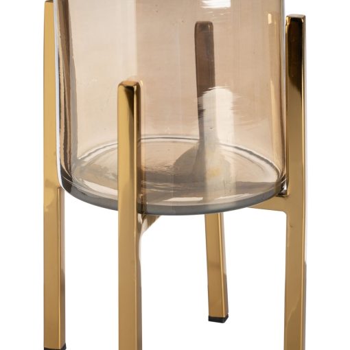 Castiçais Dourado Cristal Aço 15 x 15 x 29 cm - Image 4